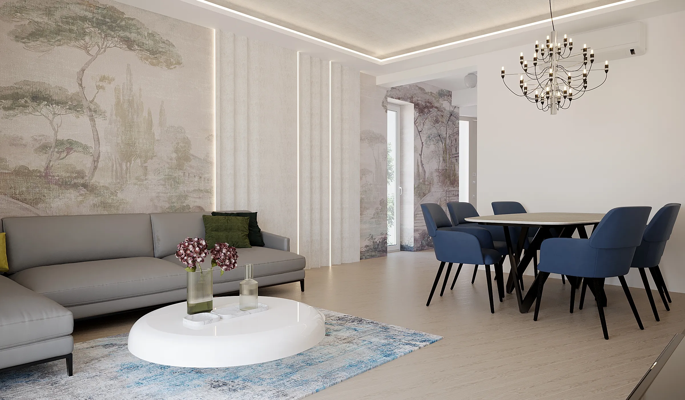 Mediterranean Blue House interior, view 2