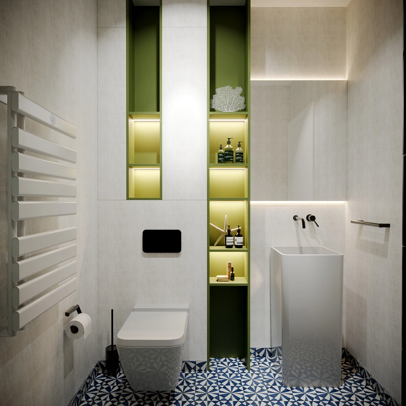 Mediterranean Blue House interior, view 8