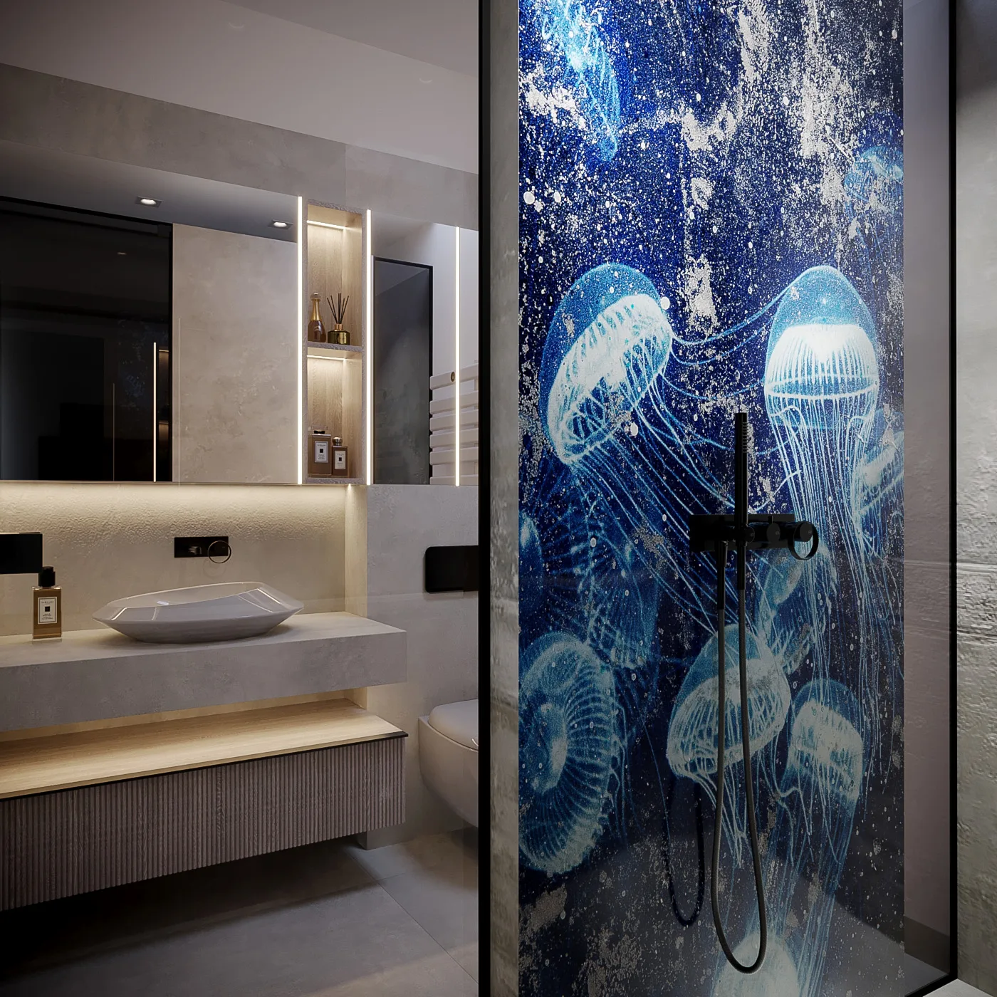 Mediterranean Blue House interior, view 11