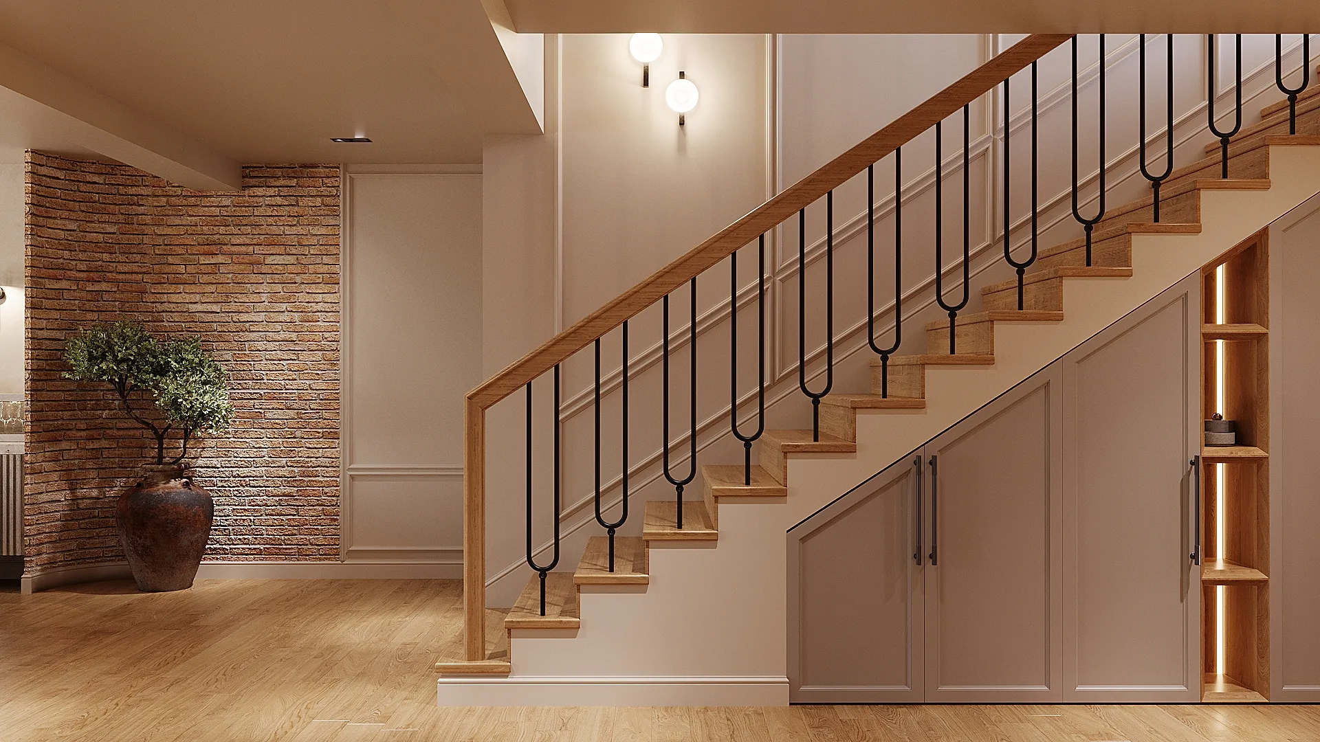 Honey Oak House interior, view 11