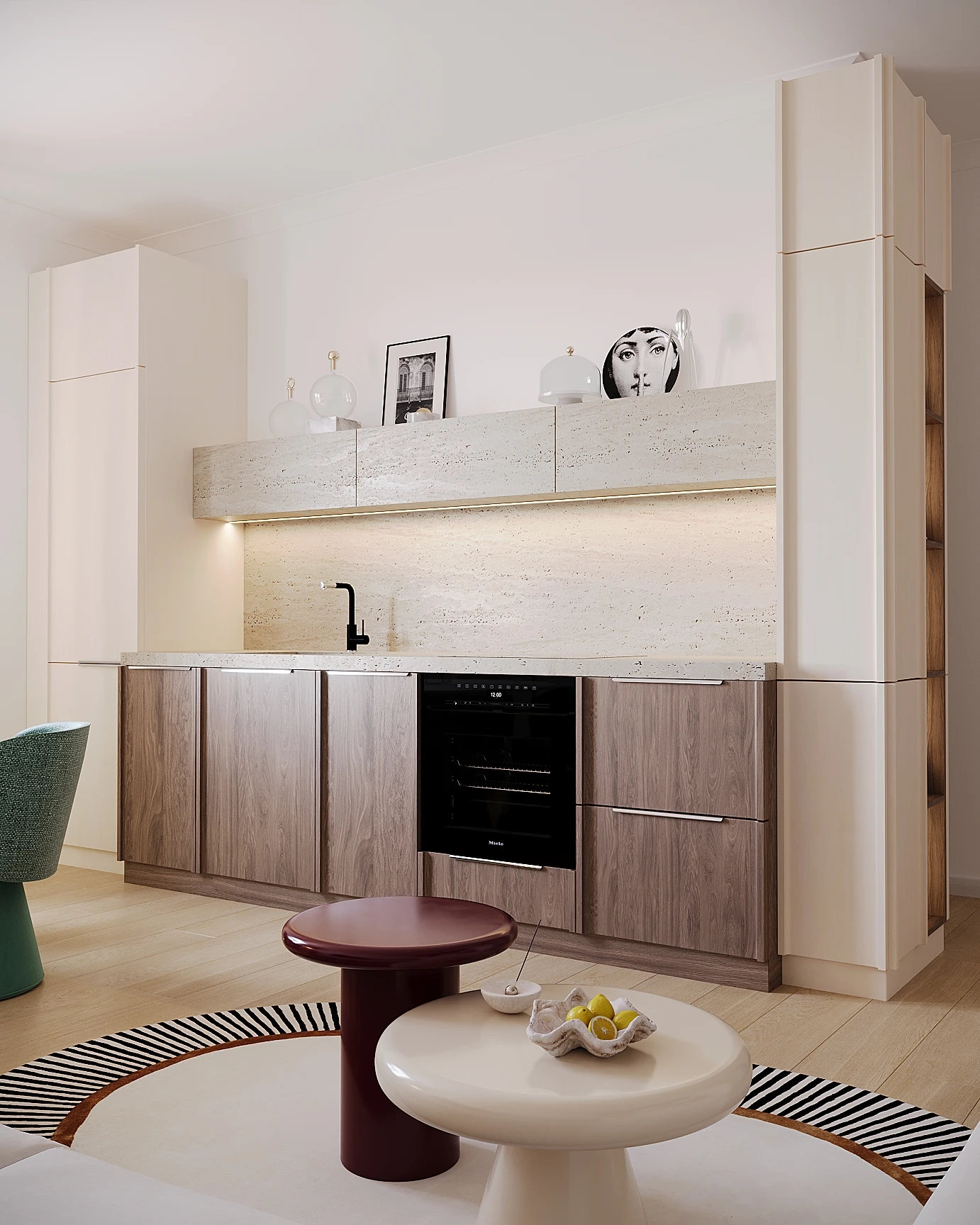 Les Fleurs Apartment interior, view 4
